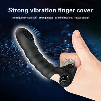 Dildo Vibrator Finger Sleeve G Spot Massage Clitoris Stimulator Sex