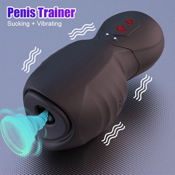 125mm Automatic Glans Sucking Vibrators Male Masturbator Vaginal For