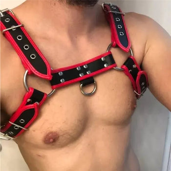 Leather Fetish Gay BDSM Men Harness Belts Adjustable Sexual Gay