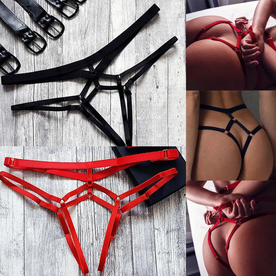 Sexy Bondage Panties For Women Crotchless Sex Designs Adjustable