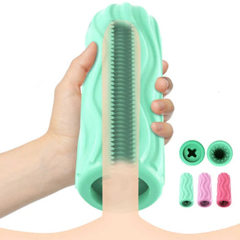 Male Masturbator Cup Manual Silicone Portable Sucking Soft Vagina