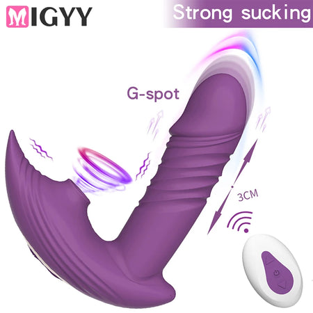 Telescopic Dildo Vibrator Clitoris Sucking Vibrator Sex Toys For Woman