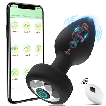 APP Wireless Control Anal Vibrator Butt Plug Men Prostate Massager